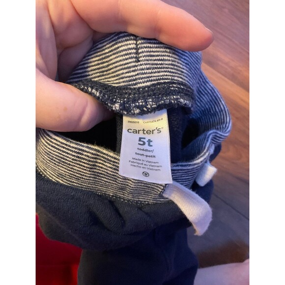 Carters 5T shorts toddler navy blue drawstring - Picture 2 of 3